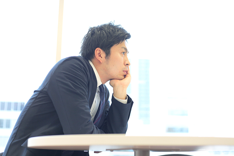 入社当初、若さと自信に満ちあふれた植田